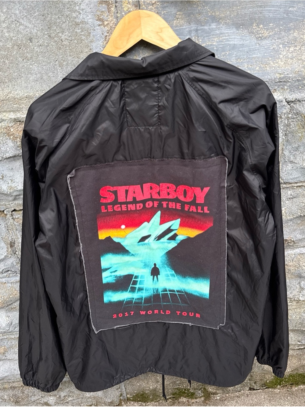 THE WEEKND XO Starboy Legend of the Fall 2017 Tour Coach Jacket XL Black